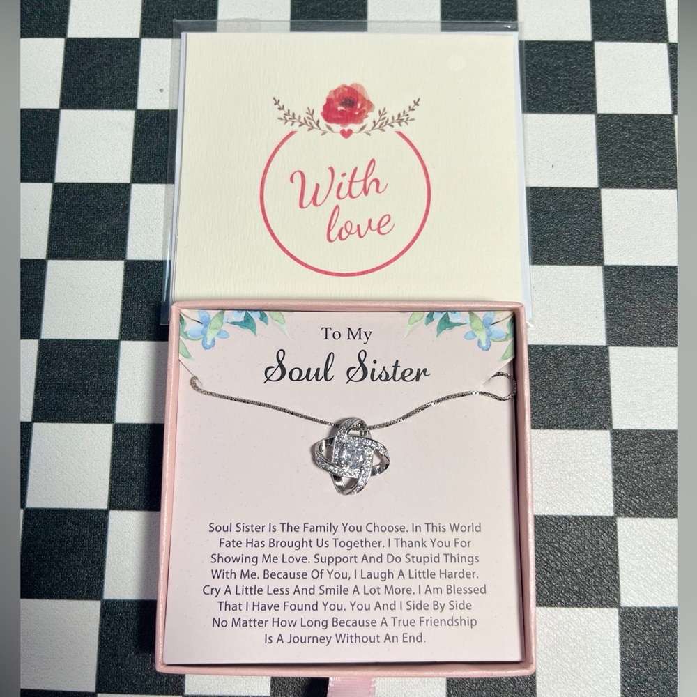 NWT Soul Sister Necklace Gift Set DIOSKY Infinity Friendship Jewelry